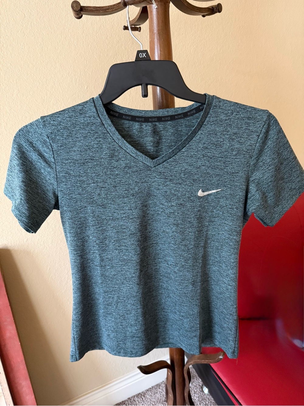 Blue black used athletic tee- women tshirts